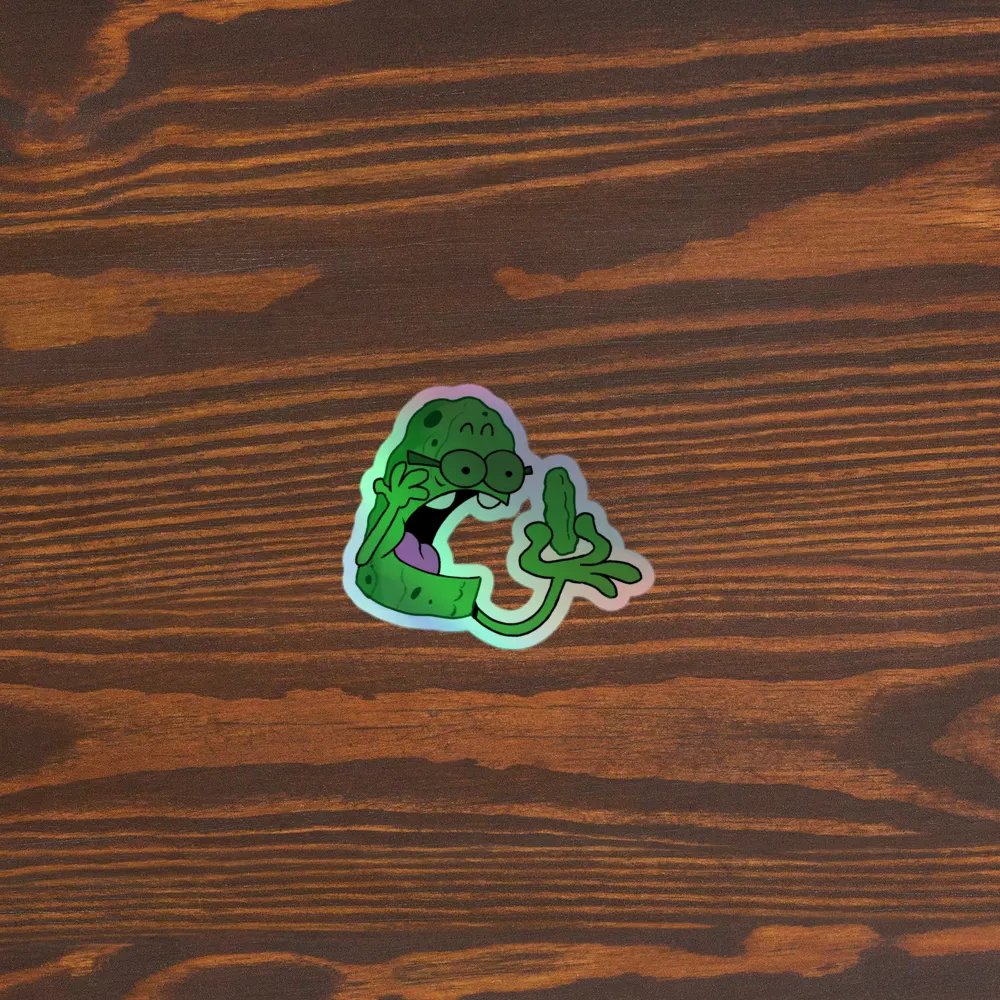 Holographic Surprise Pickle Sticker product image (3)
