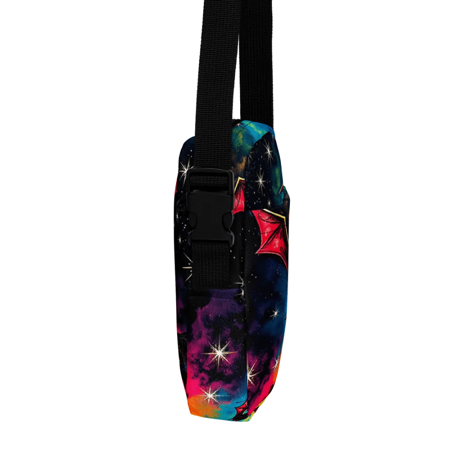 Starry Night Bats Crossbody Adventure Bag product image (4)