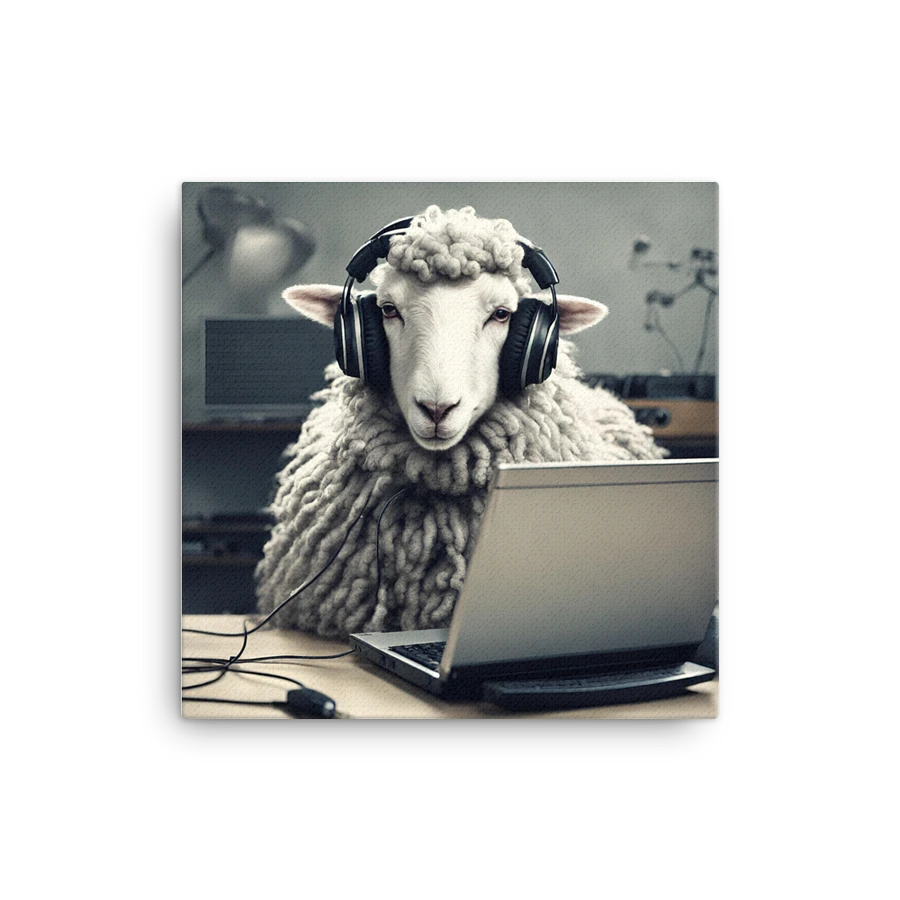 Sheep With Headphones And Laptop Wall Art product image (9)