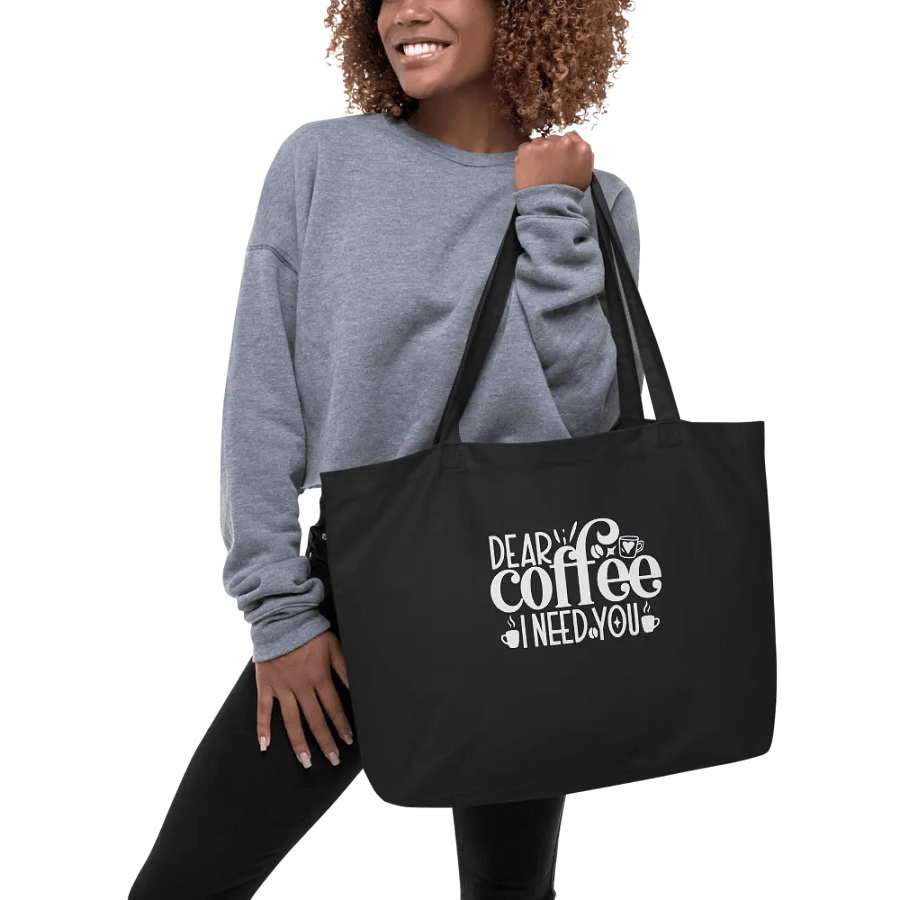 Dear Coffee I need you Pixelated Statement Tote product image (5)