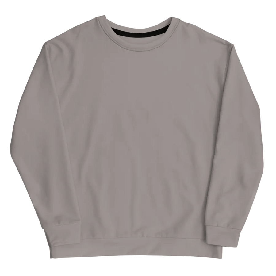 Plain Grey Soft Summer Unisex Recycled Polyester Heavyweight Premium Sweatshirt by Treasure Pie product image (3)