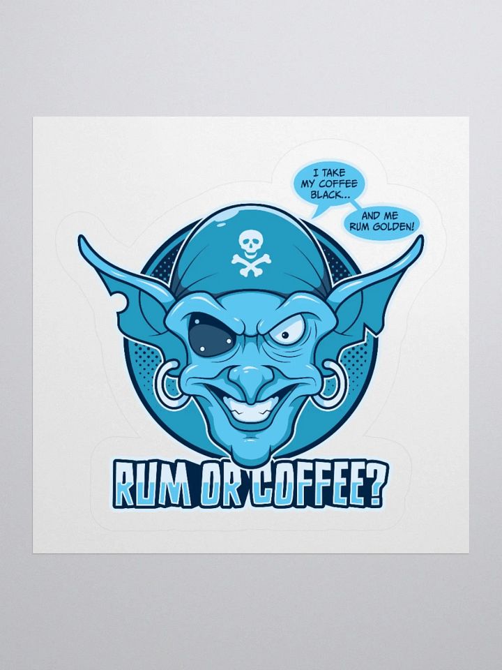 Funny College Student Sticker – Retro Pirate Design product image (1)