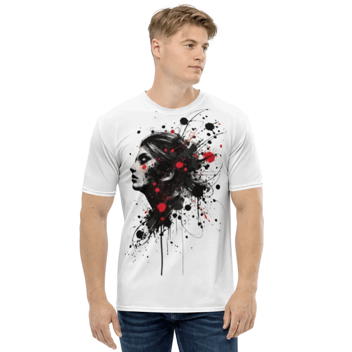 Ink Splatter Profile All-Over T-Shirt product image (1)