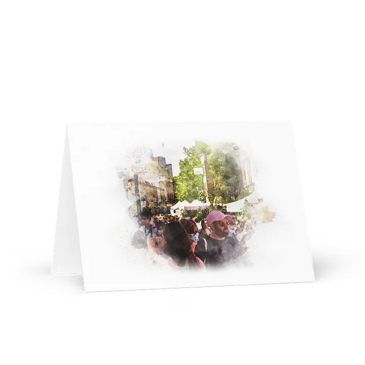 Columbia Road Market Scene Greeting Card product image (1)