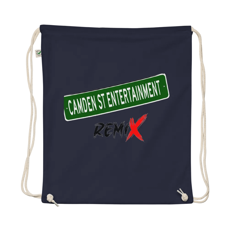 Camden St. Entertainment Remix Organic Cotton Drawstring Bag product image (1)