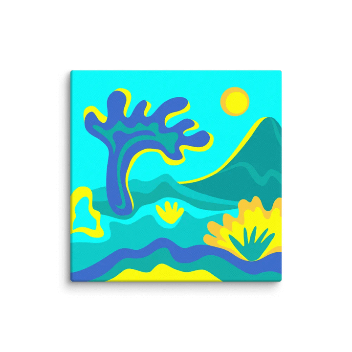 Vibrant Nature Canvas Print - Abstract Landscape No. 8 product image (1)