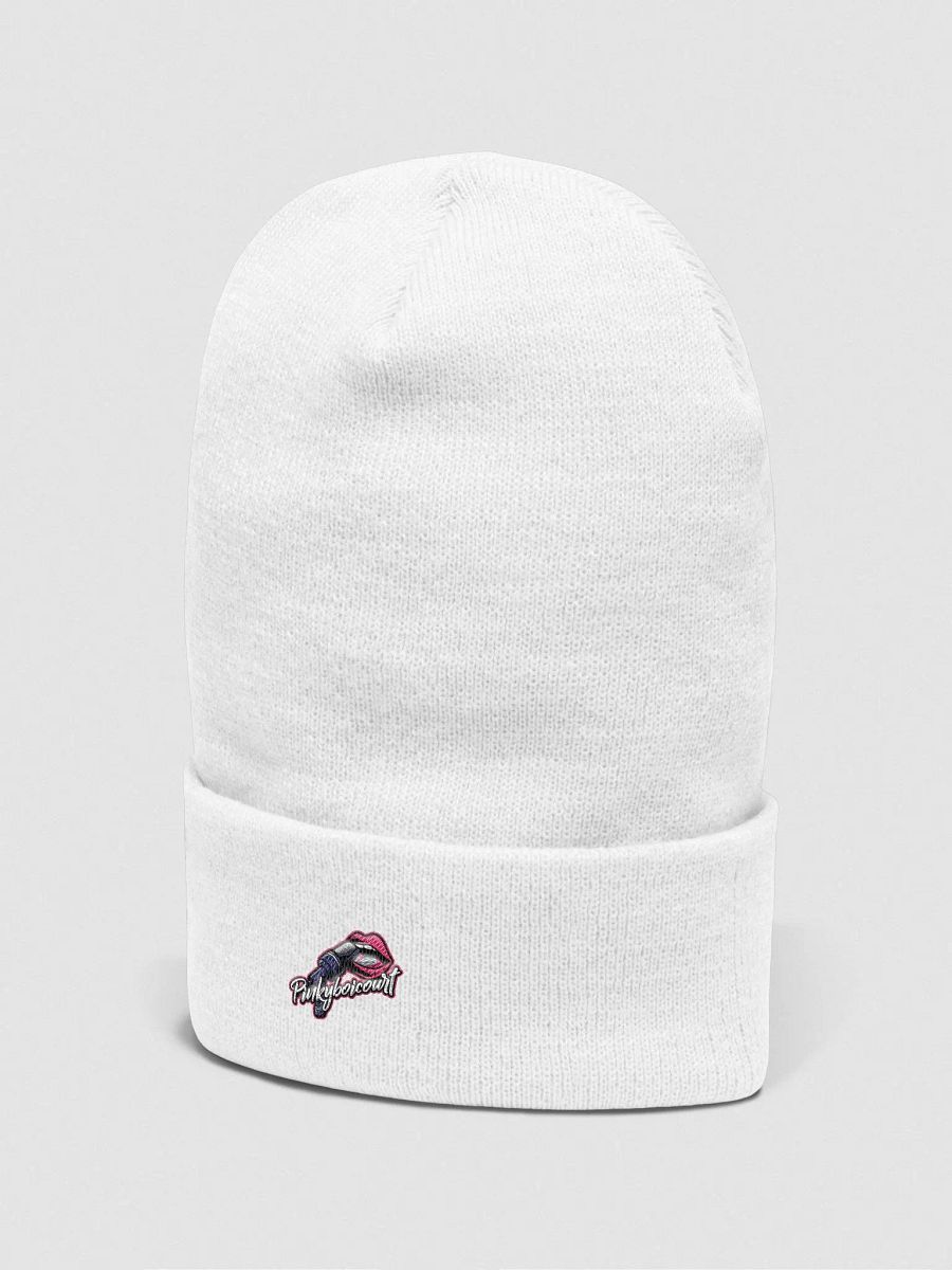 White Logo beanie product image (2)