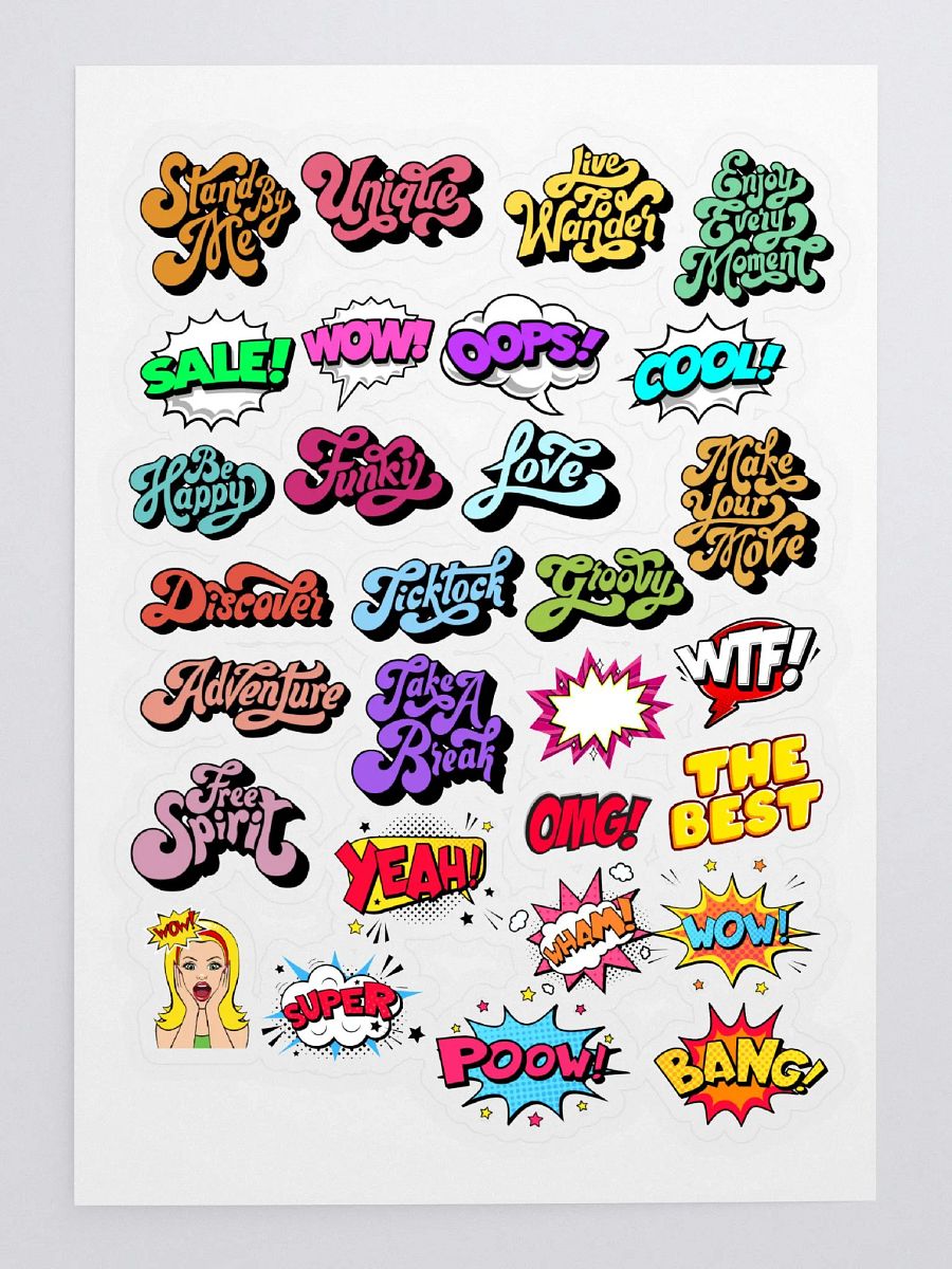 Comic Sticker Sheet product image (3)
