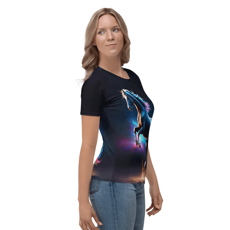 Colorful Horse All Over Print T-shirt product image (4)