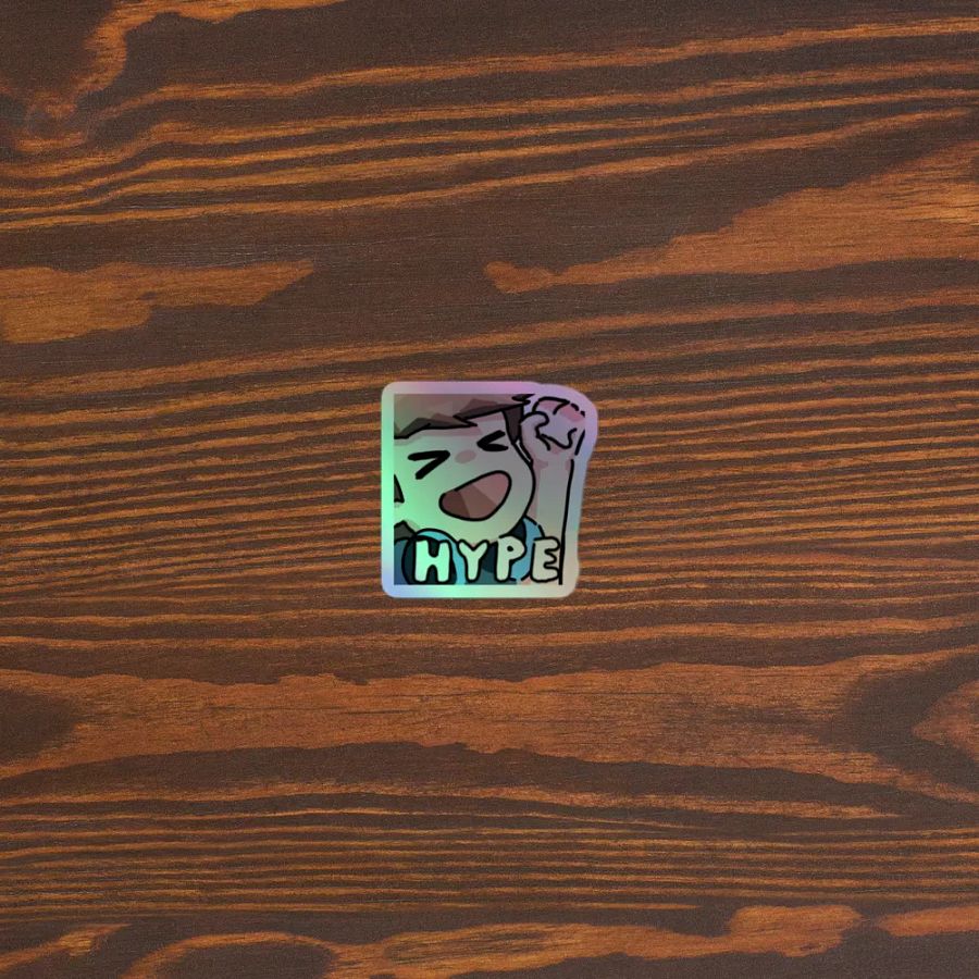 Chaabbz Hype Holographic Emote Sticker product image (5)