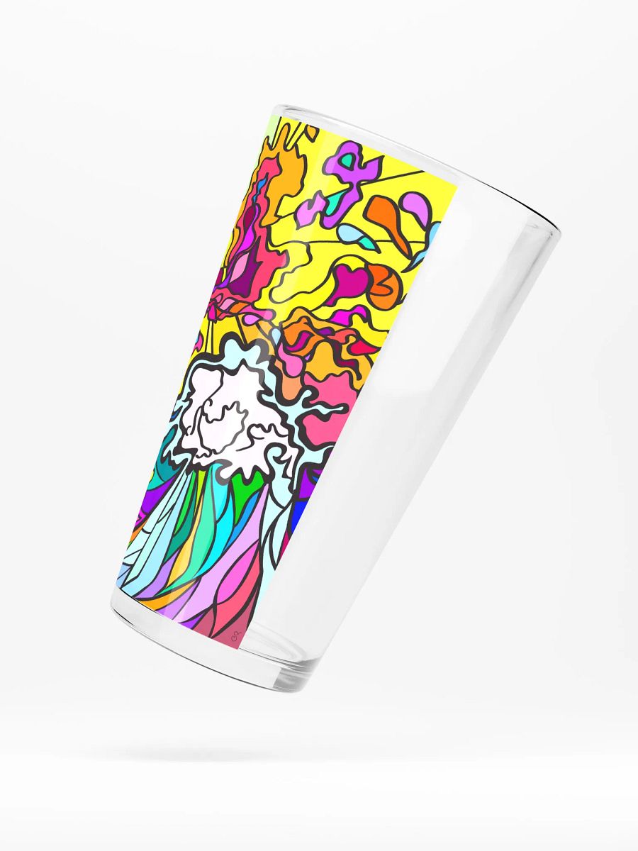 Vibrant Swirls Shaker Pint Glass - Wave at Sunset product image (5)