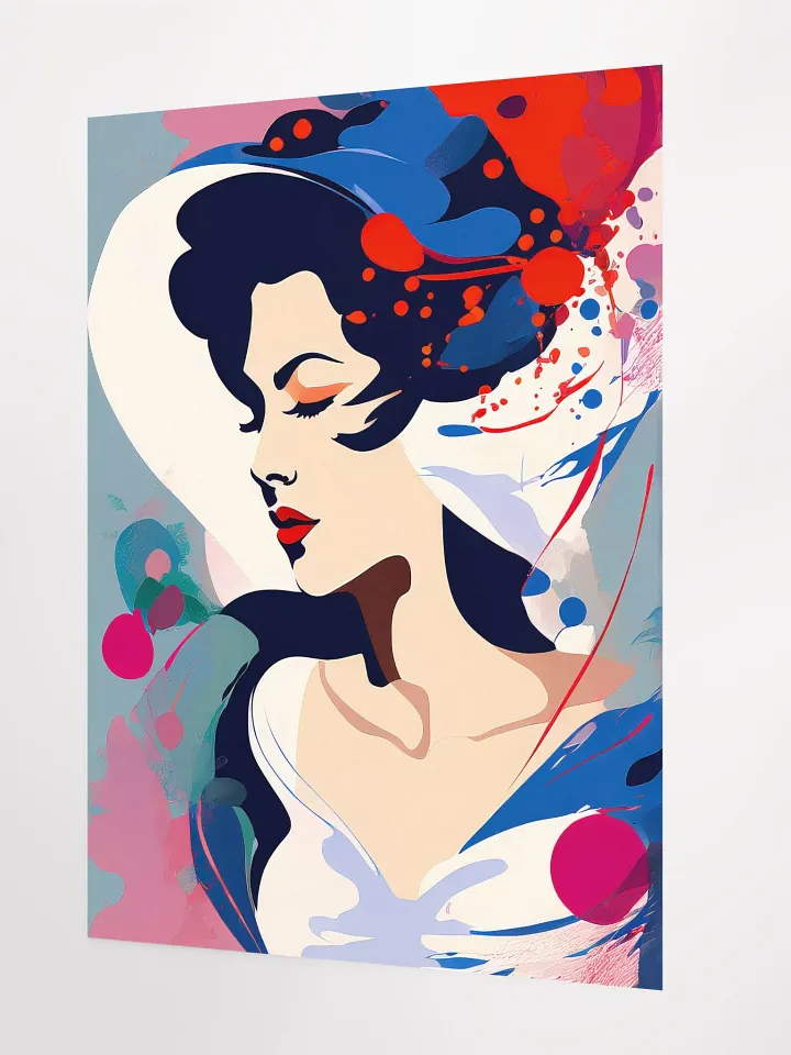 Abstract Woman v6 - Vintage Style Poster - Girly - Medium Size 18x24 Inches product image (2)