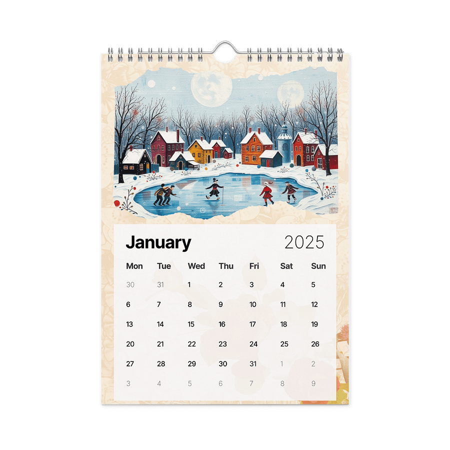 FOLK ART WALL CALENDAR 2026 product image (6)