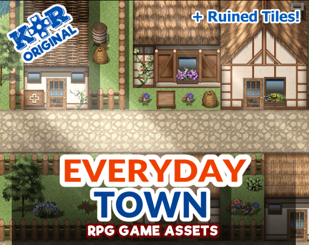 KR Everyday Town Tileset for RPGs product image (1)