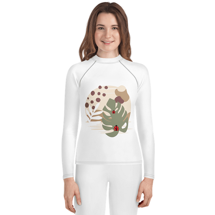 Leafy Bug Adventure Youth Rash Guard product image (1)