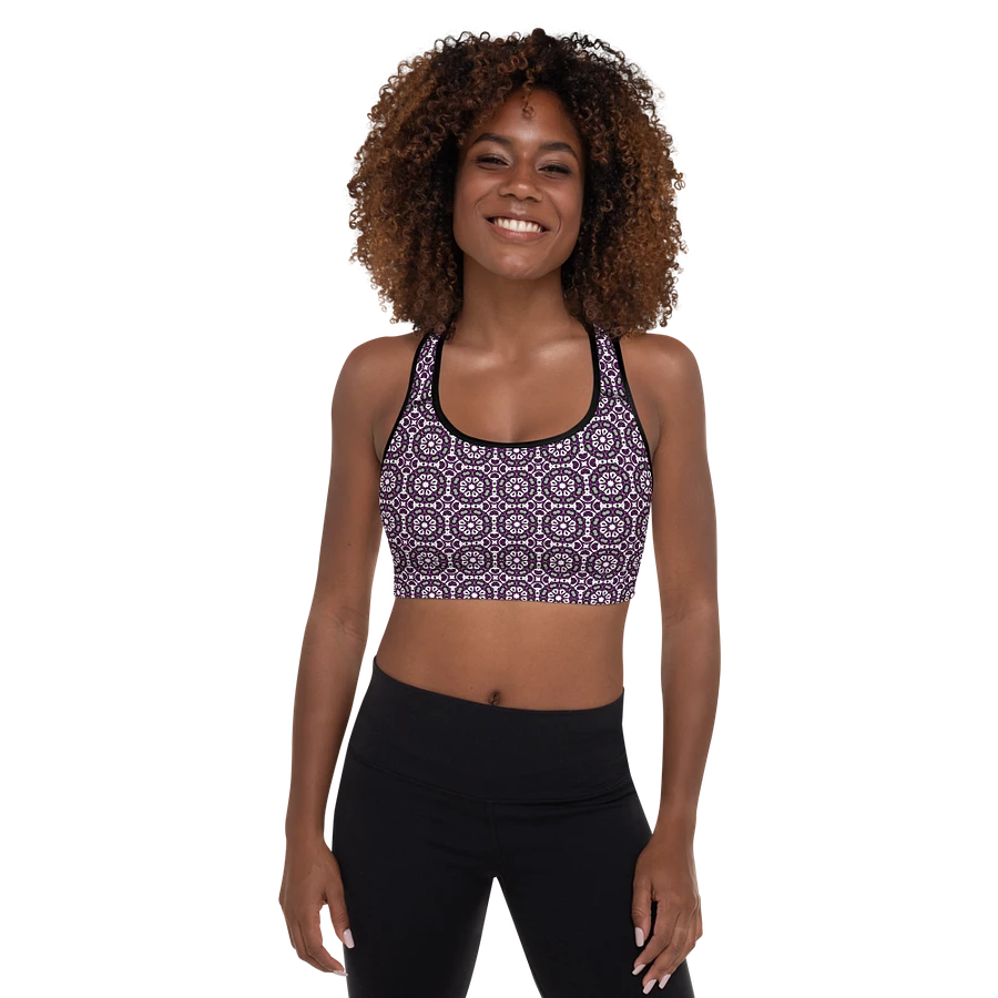 Asexual Abstract (1) - Padded Sports Bra product image (1)