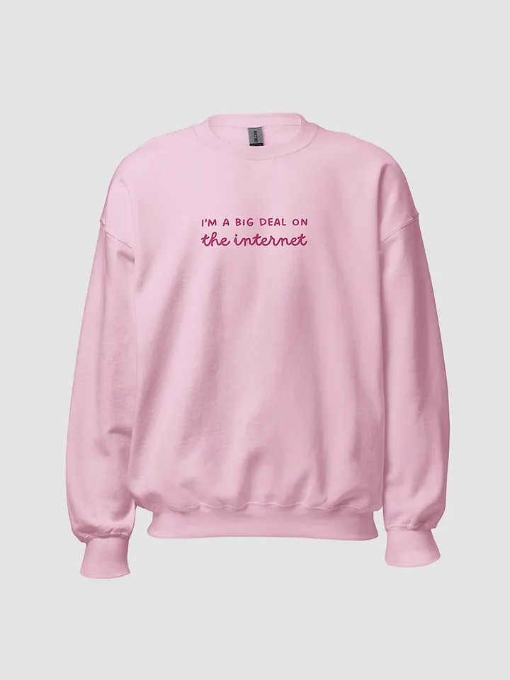 I'm a Big Deal Crewneck Pink product image (2)