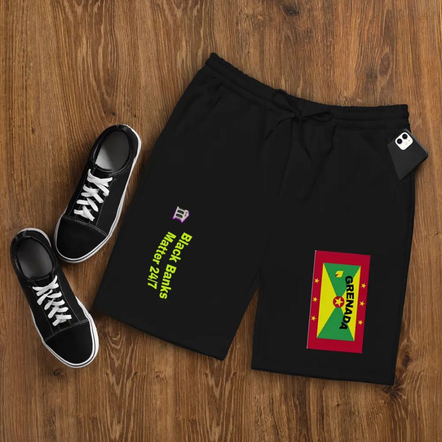 Grenada Flag Inspired Fleece Shorts product image (10)