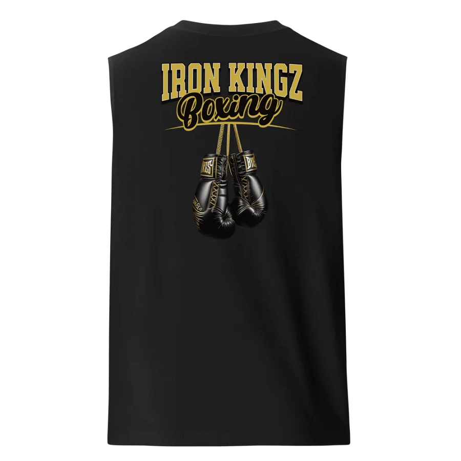 Adult Iron Kingz Boxing Black Muscle Tee product image (2)