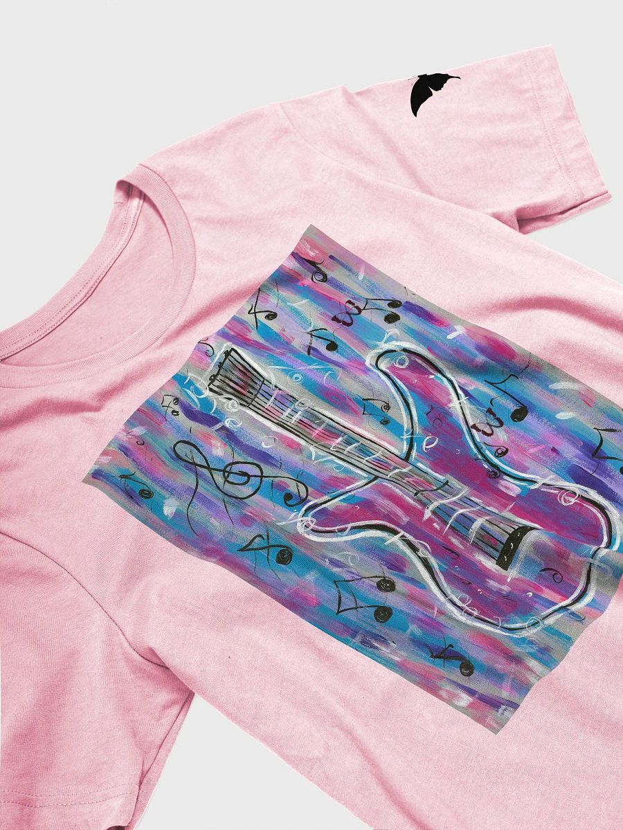 My guitar (art by Dina R.) with butterflies T- Shirt product image (3)