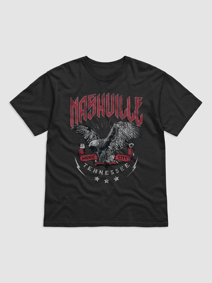 Nashville, Tennessee Music City Tee | Grunge Western Rock T-Shirt with an American Eagle product image (2)
