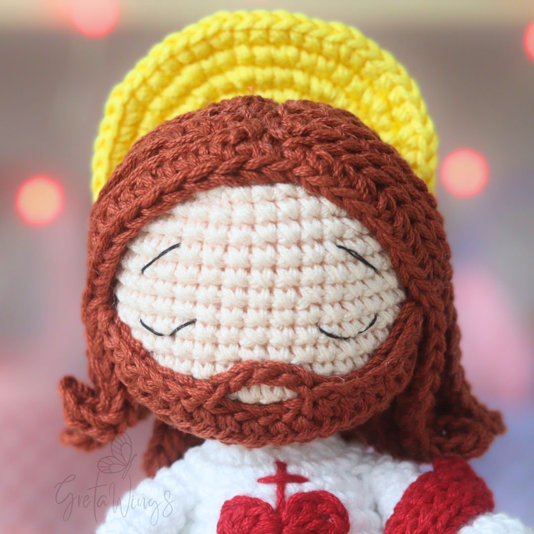 Hand-Crocheted Jesus Amigurumi: Exclusive Digital Pattern for Faith-Filled Creations (Digital Download) product image (5)