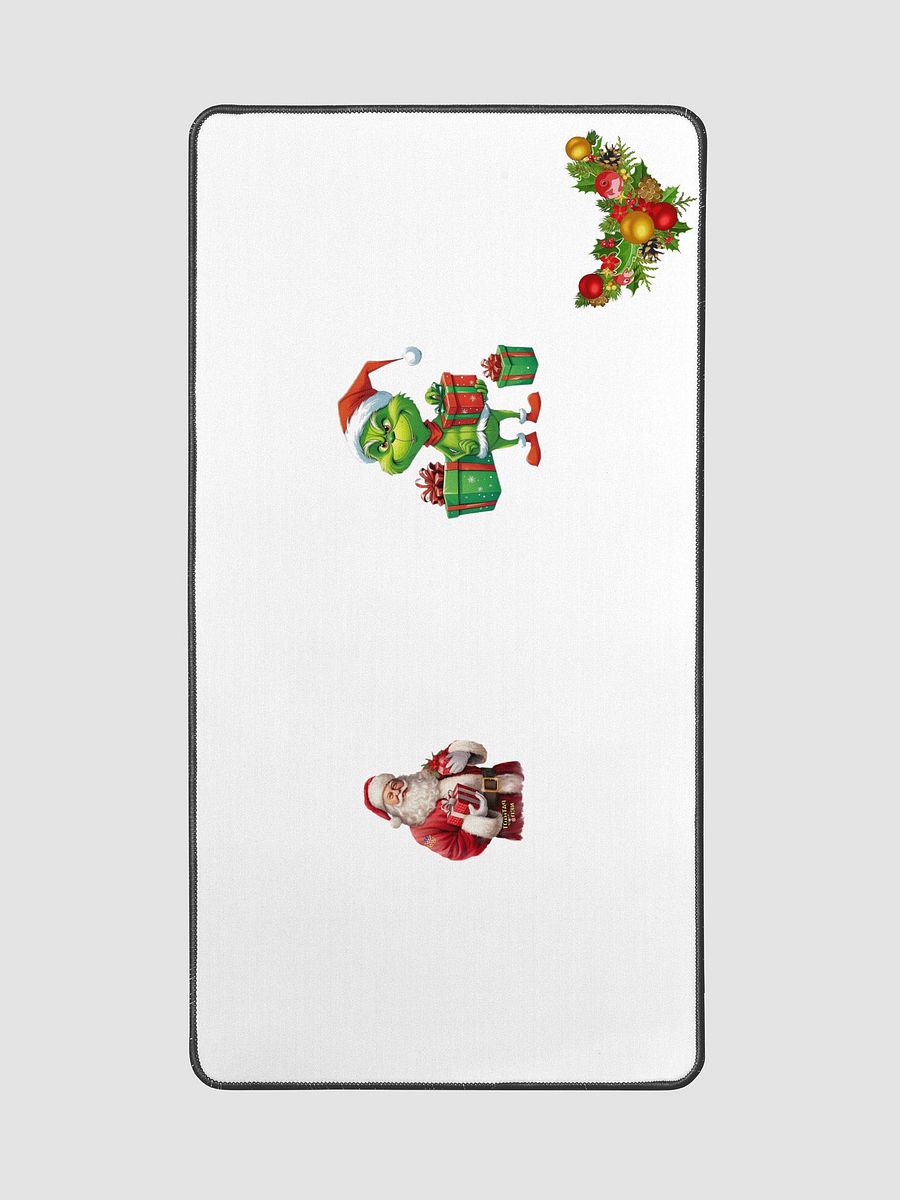Mischievous Santa Grinch Green Desk Mat product image (2)