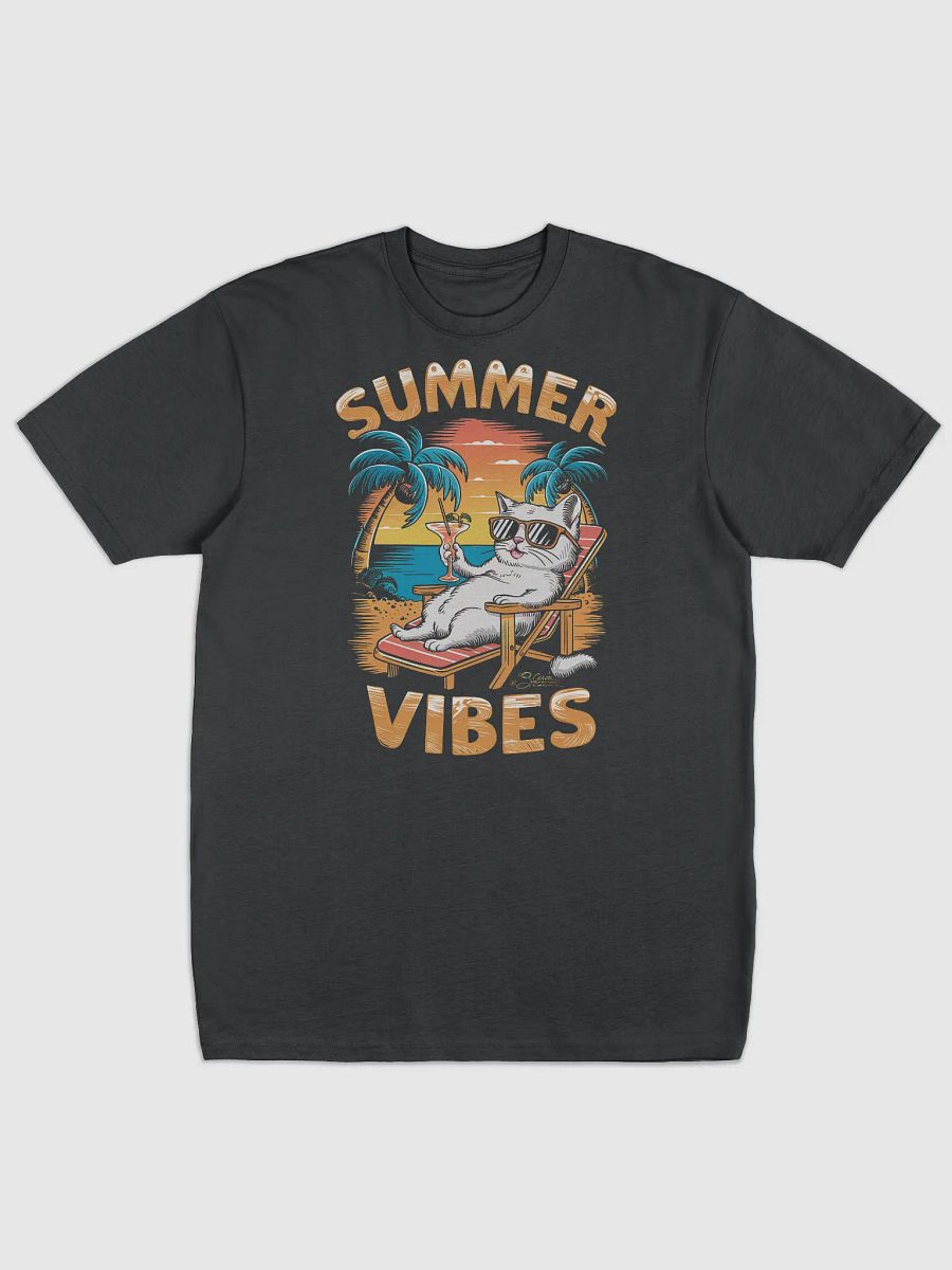 Summer Vibes Black T-Shirt product image (1)