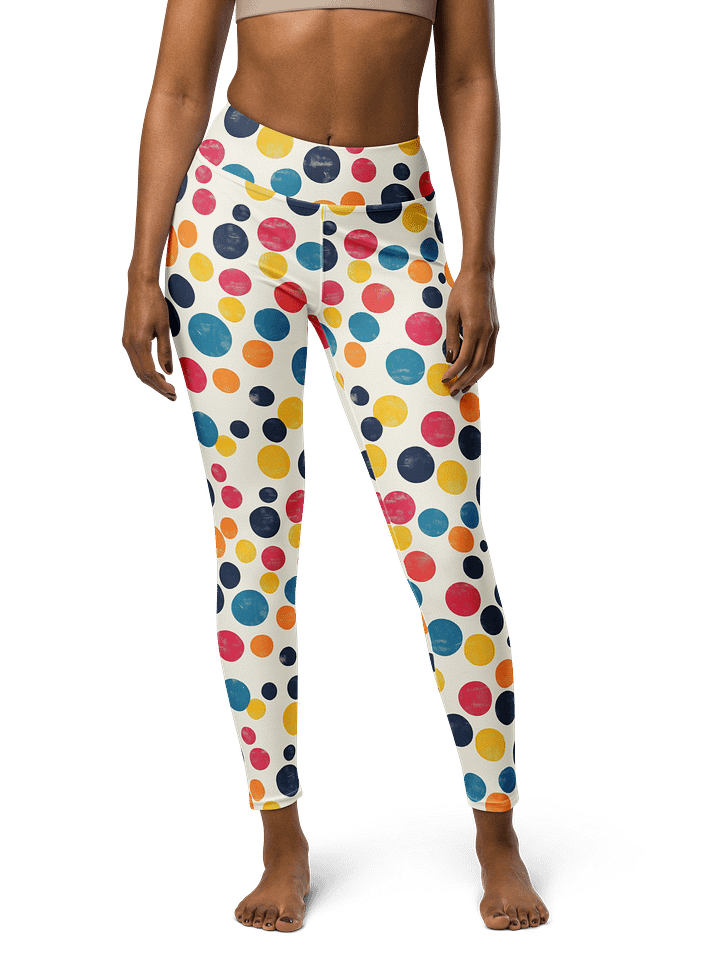 Polka Dot Illusion Vintage Retro Yoga Leggings product image (2)