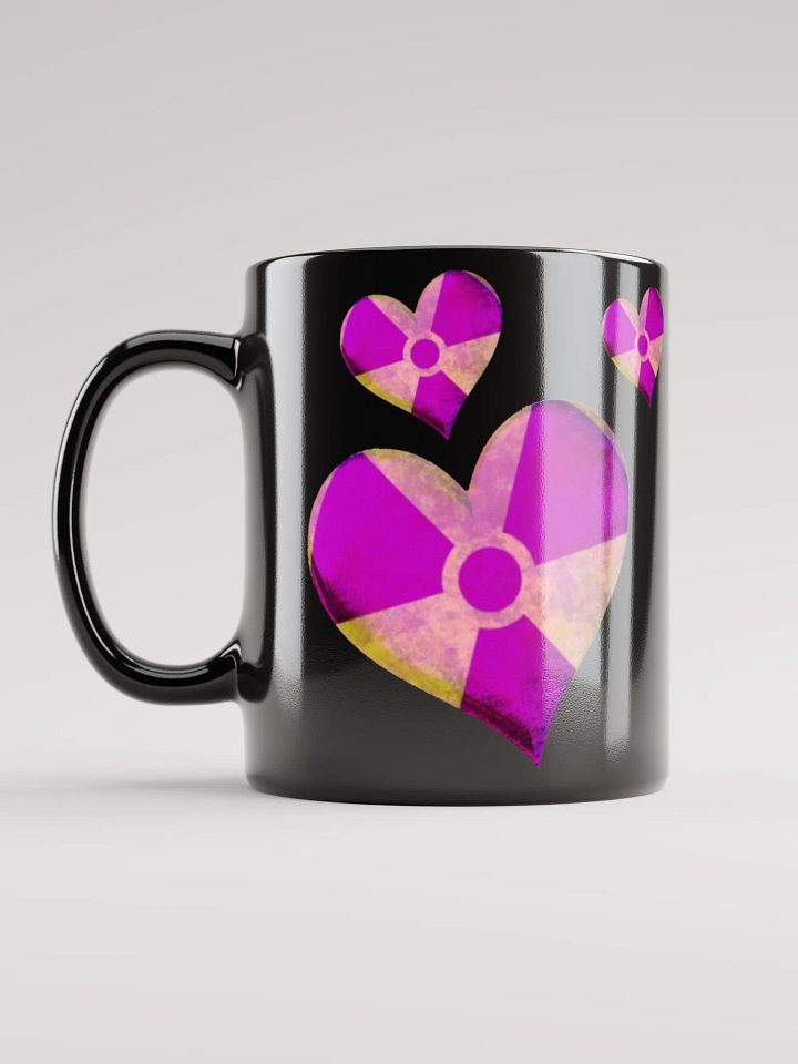 50 Rad Hearts Mug - Purple on Black product image (1)