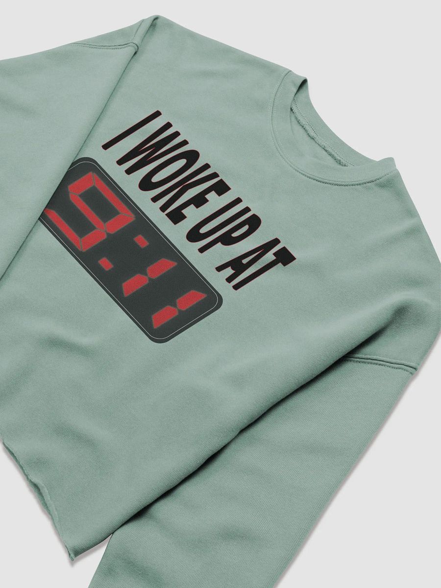 I Woke Up At 9:11 - Bella+Canvas Women's Fleece Crop Sweatshirt product image (3)