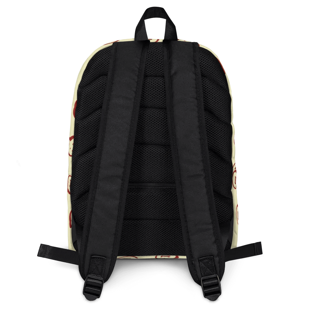 Run Button Logo All Over Print Backpack - Red product image (4)