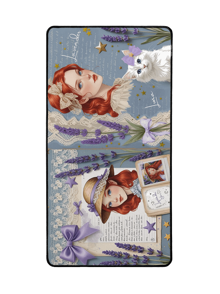 Lavender Star Scrapbook Mousepad product image (2)
