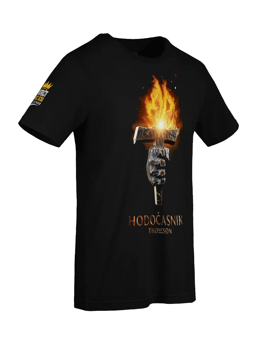 Crowned Distressed Logo T-Shirt Thompson Hodočasnik product image (17)