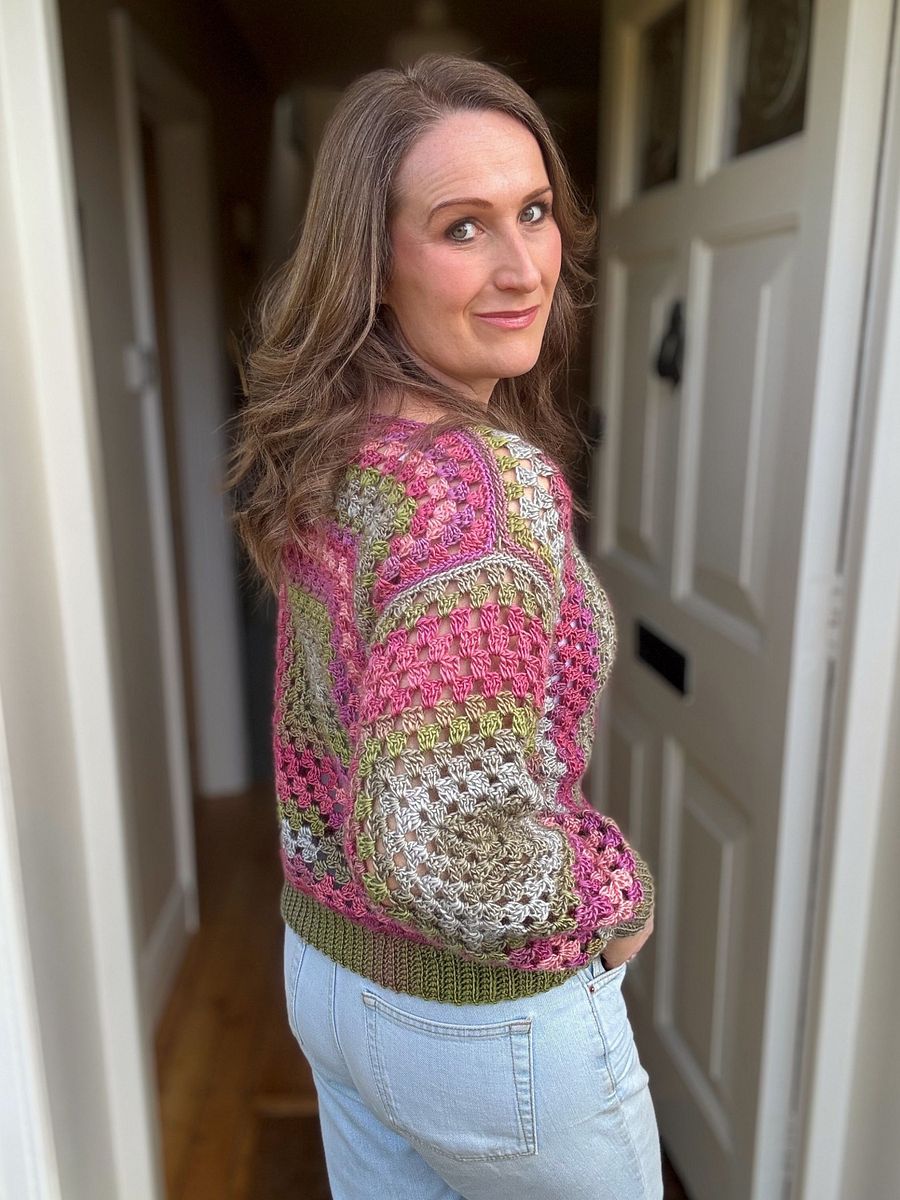 Crochet Granny Square Sweater Pattern Pdf Size Xs-5X (30-62" Chest) / Easy Crochet Pullover Pattern product image (4)