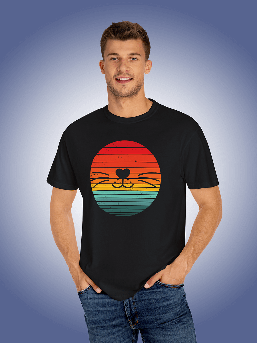 Retro Sunset Smiling Cat product image (1)