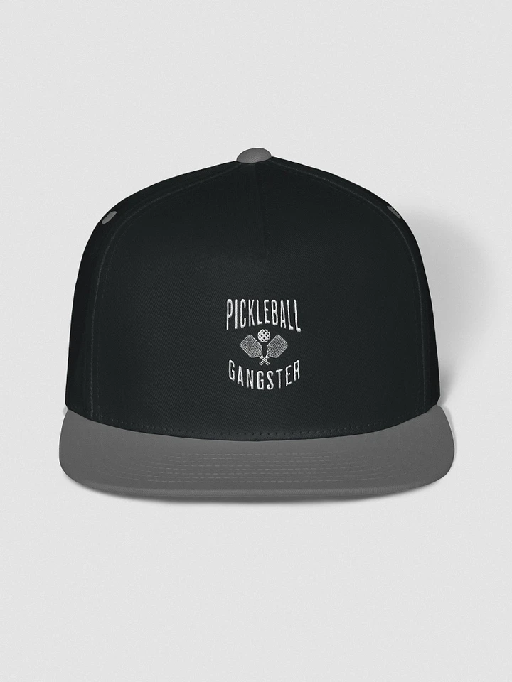 Pickleball Gangster Cotton Twill Flat Bill Cap product image (1)