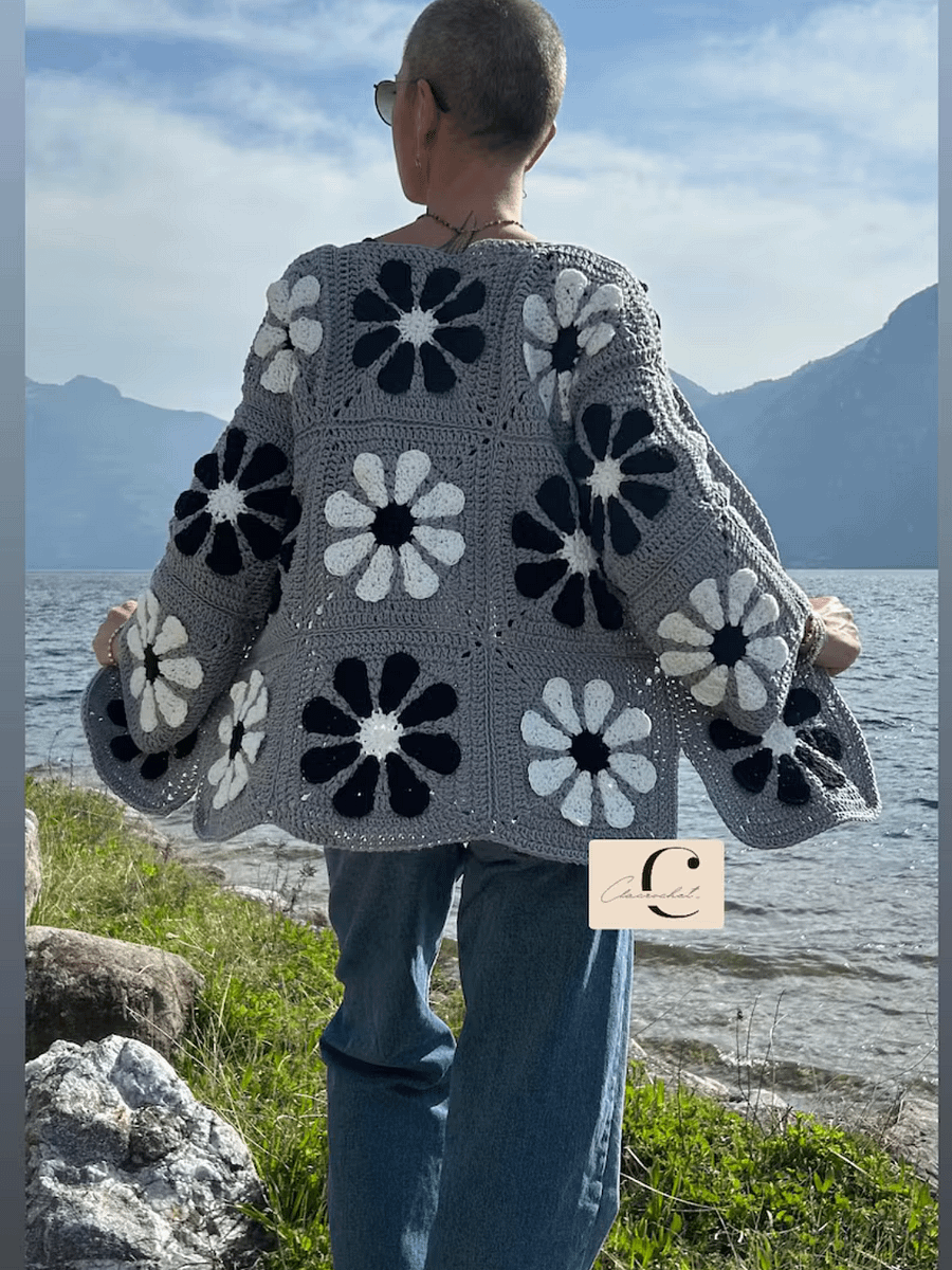 Vintage Crochet Cardigan Pattern PDF product image (4)