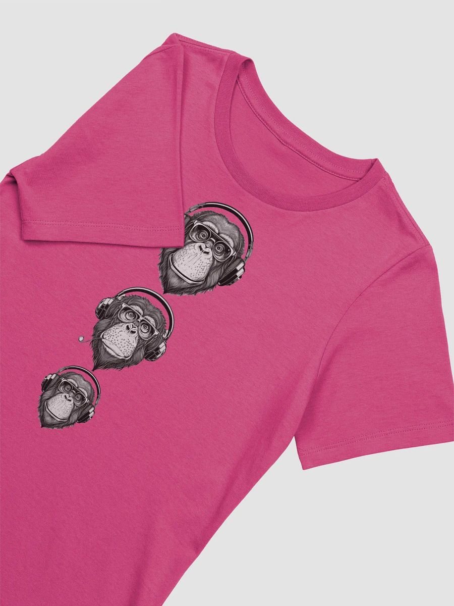 Monkey Business Womans T Shirt (Tri Chimp) product image (3)