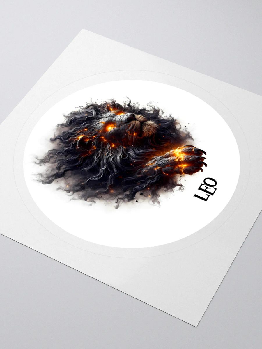 Mythical Leo Zodiac Round Sticker product image (8)