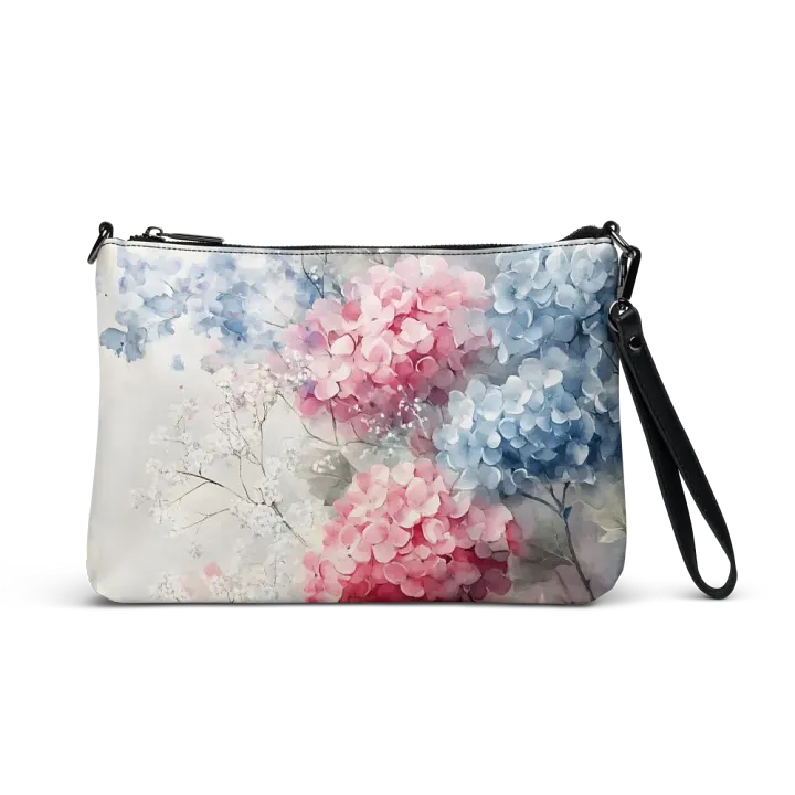 Dreamy Hydrangea All-Over Print Crossbody Bag product image (1)