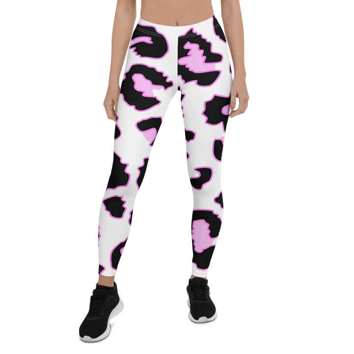 Black Leopard Print Leggings – Sleek, Stylish & Perfect for Any Occasion product image (1)