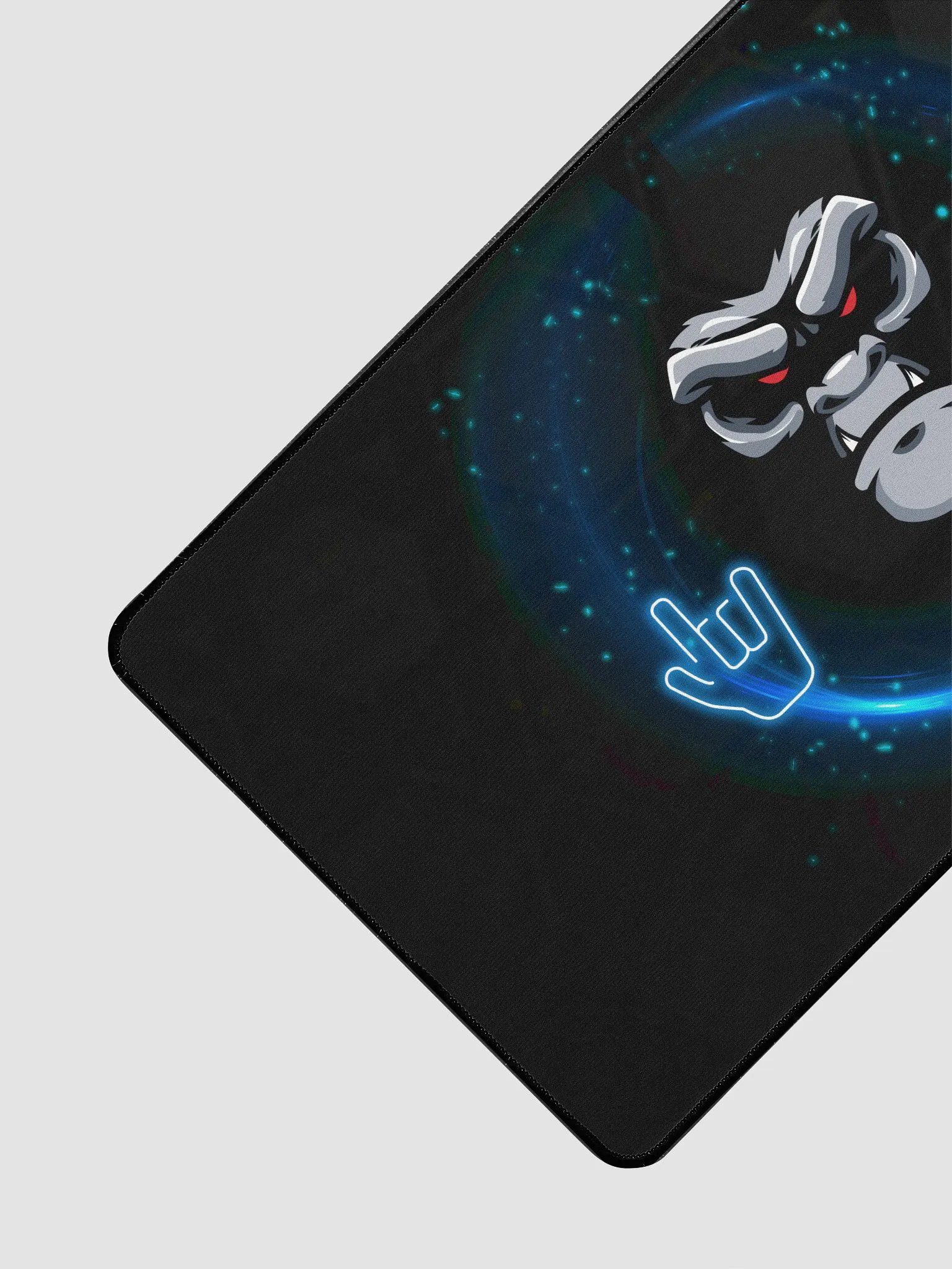Blue & Black Simple Gorilla Face Mouse Pad product image (3)