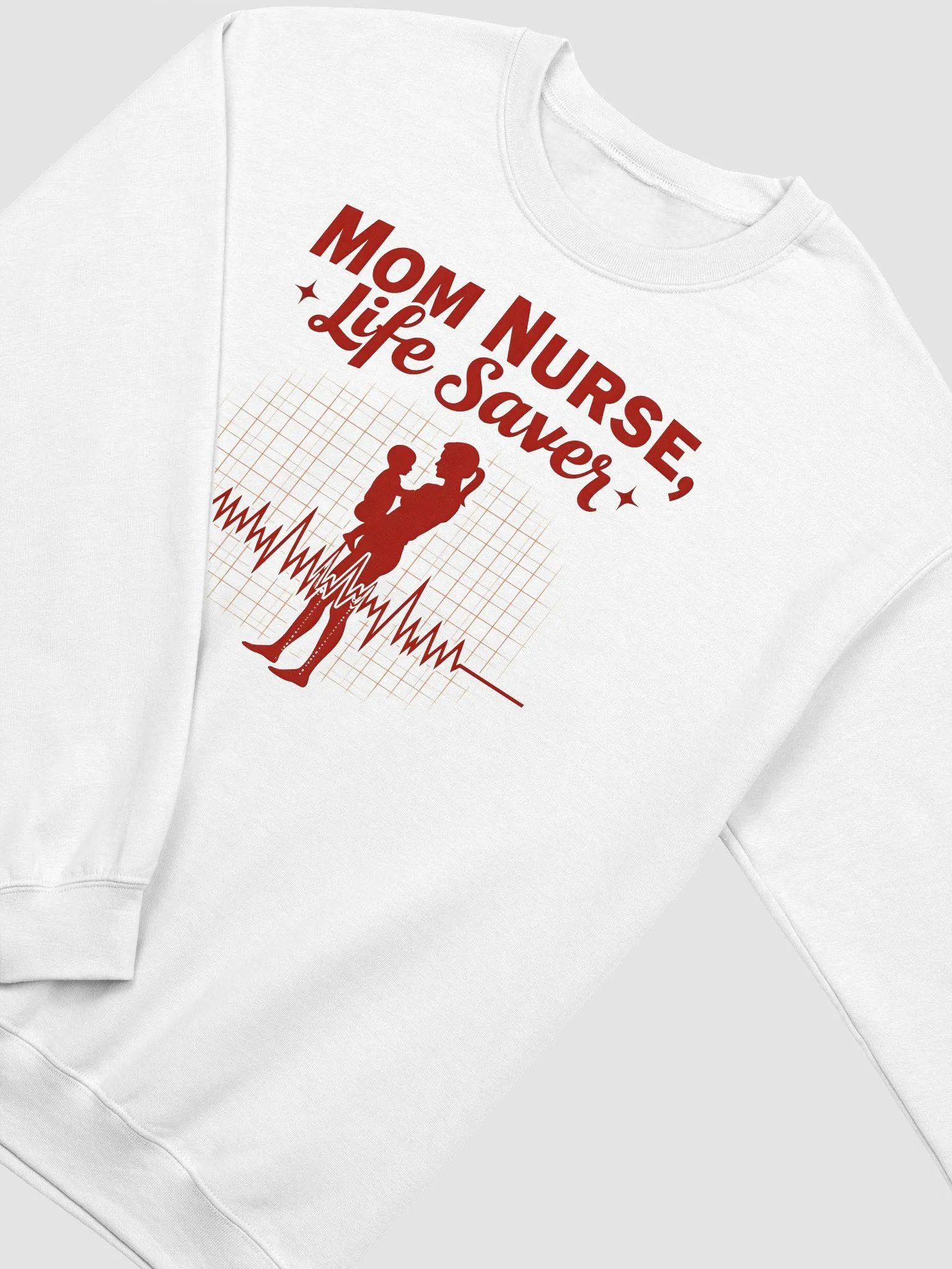 Mom Nurse Life Saver Crewneck Sweatshirt product image (14)
