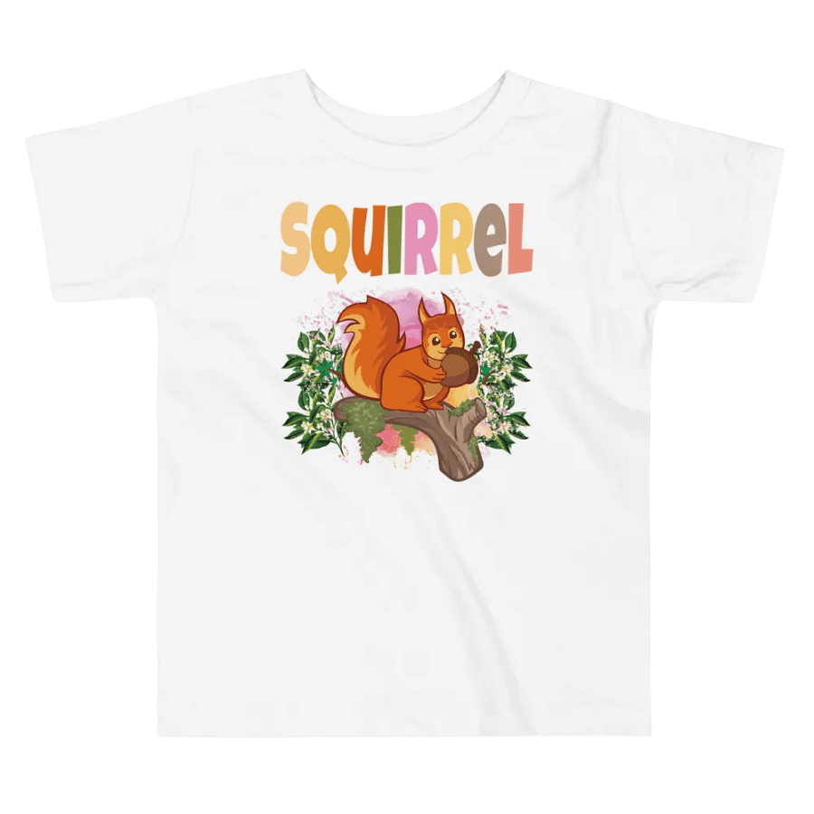 Squirrel Colorful Funny Cute Bella +Canvas Toddler T-Shirt – Funny Shirt, Best Gift for Kids product image (8)