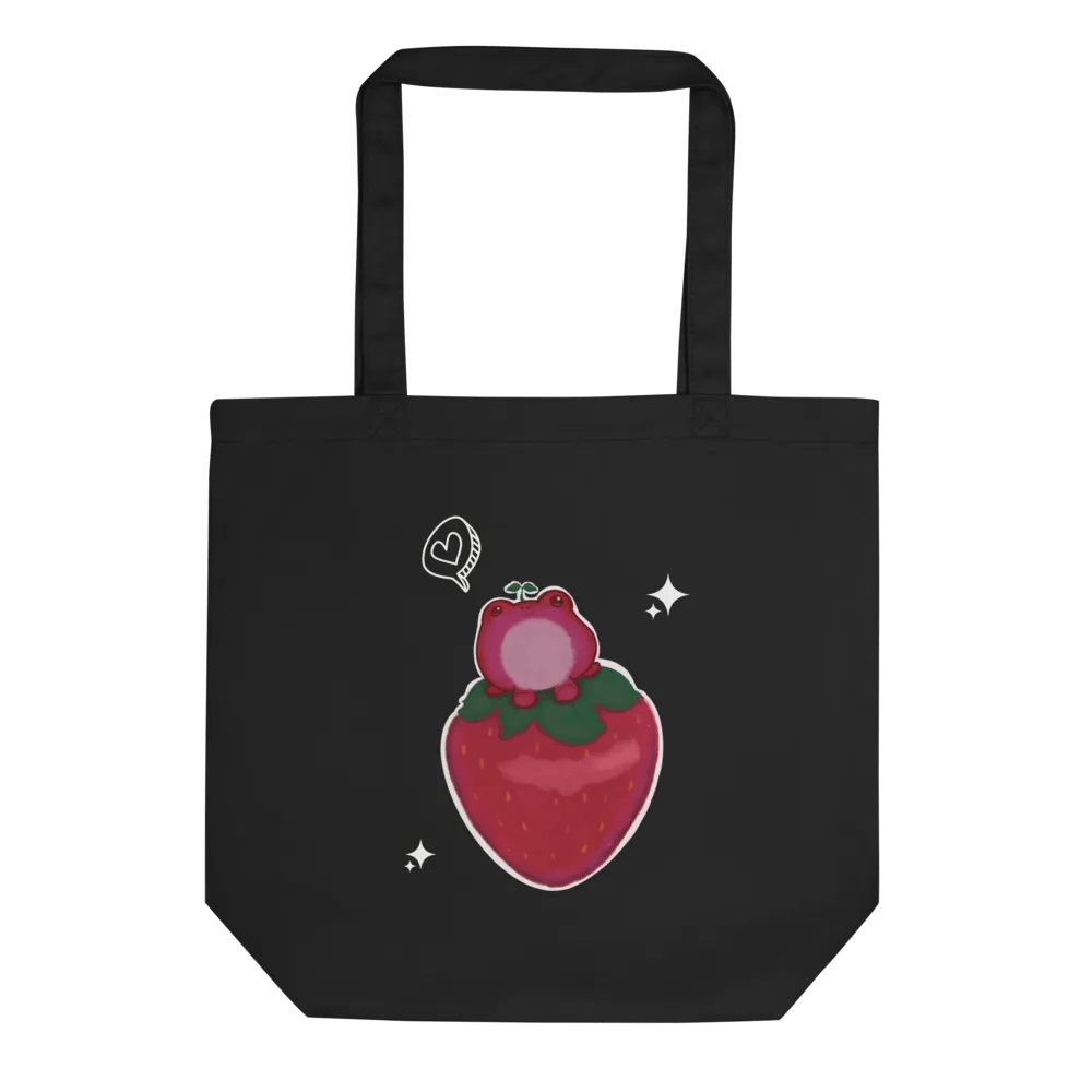 Berrybert Strawberry Frog Tote Bag product image (3)