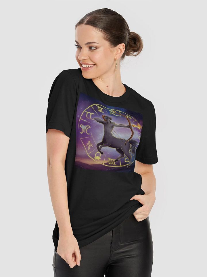 Sagittarius Zodiac Unisex Supersoft T-Shirt with Cosmic Design product image (1)