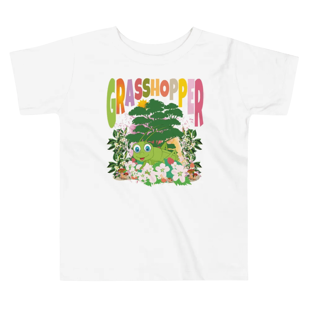 Grasshopper Colorful Funny Cute Bella + Canvas Toddler T-Shirt – Funny Shirt for Kids product image (6)