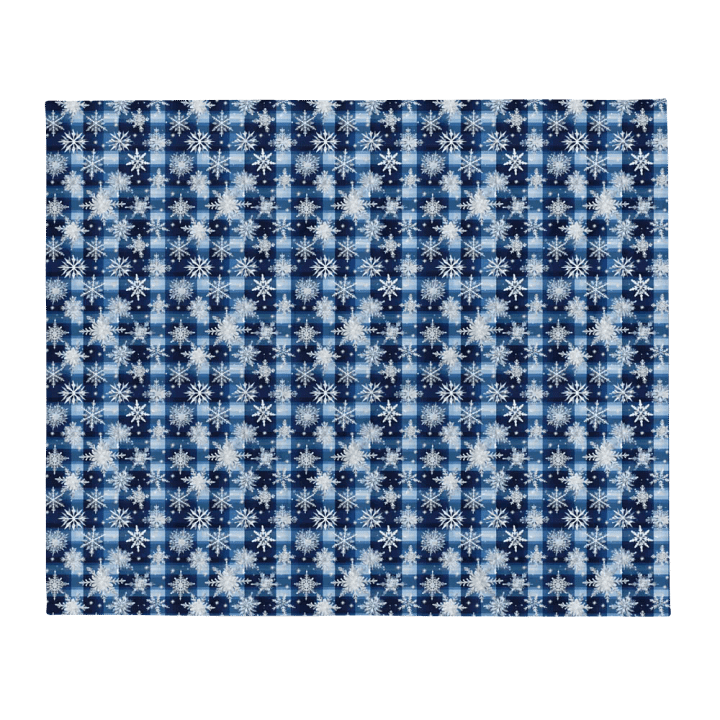 Snowflake Plaid Blanket product image (1)