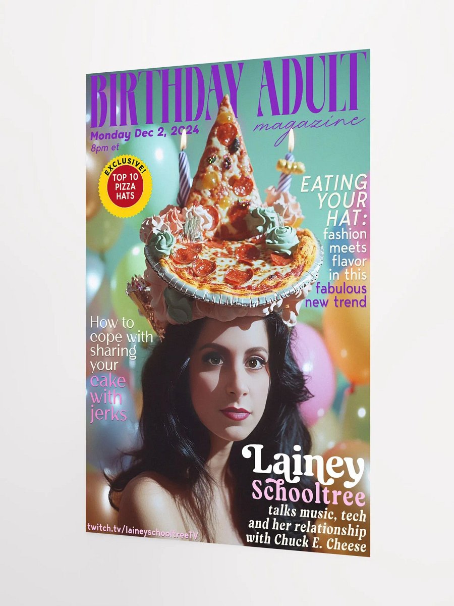 Limited Edition BIRTHDAY ADULT MAGAZINE 2024 12" x 18" Print product image (3)